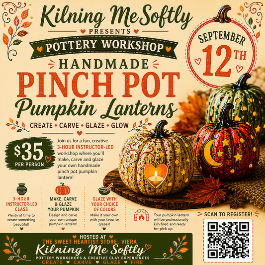 Pumpkin Pinch Pot Workshop - September 12th 2026